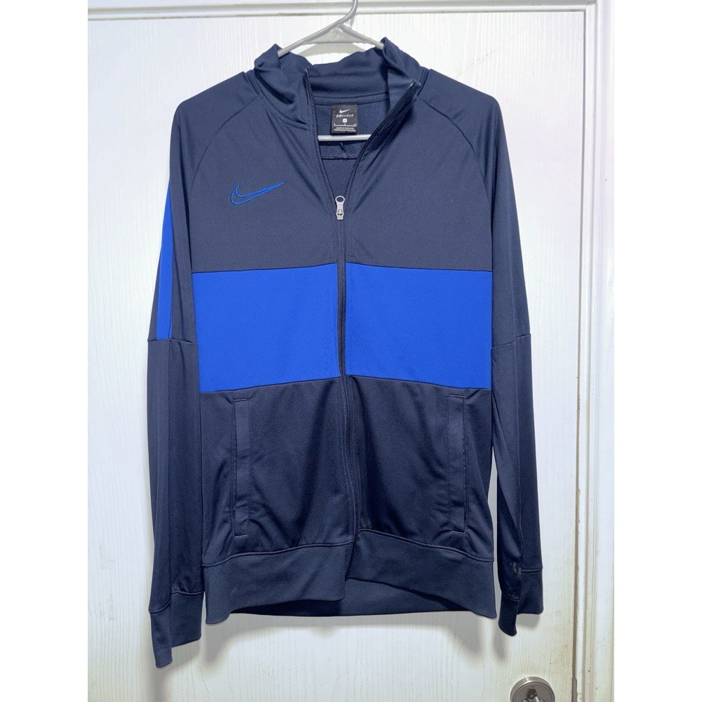 Nike Men Jacket Zip‎ Up Blue Size Small Dri-fit
